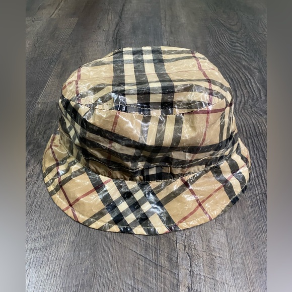 BURBERRY London House Check Bucket Rain Hat - Picture 2 of 7